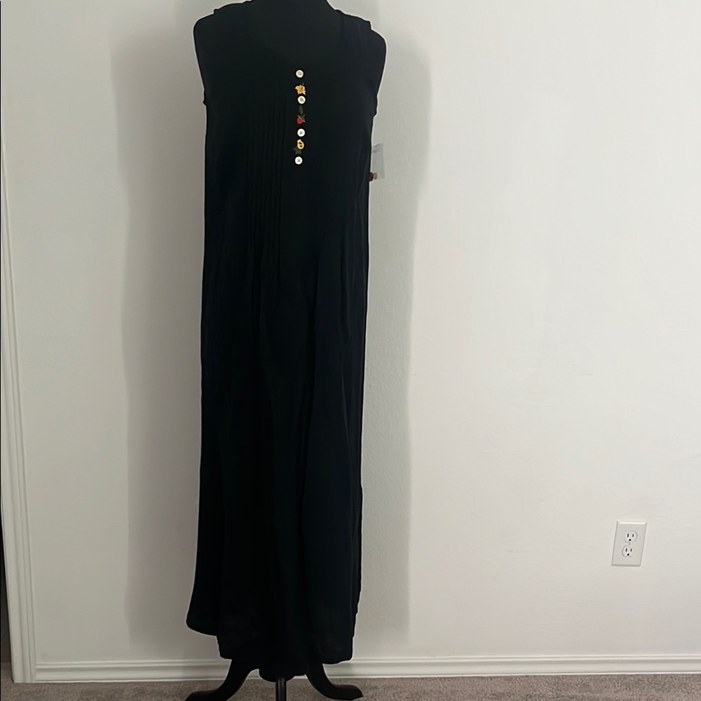 MOSAIC linen blend maxi dress